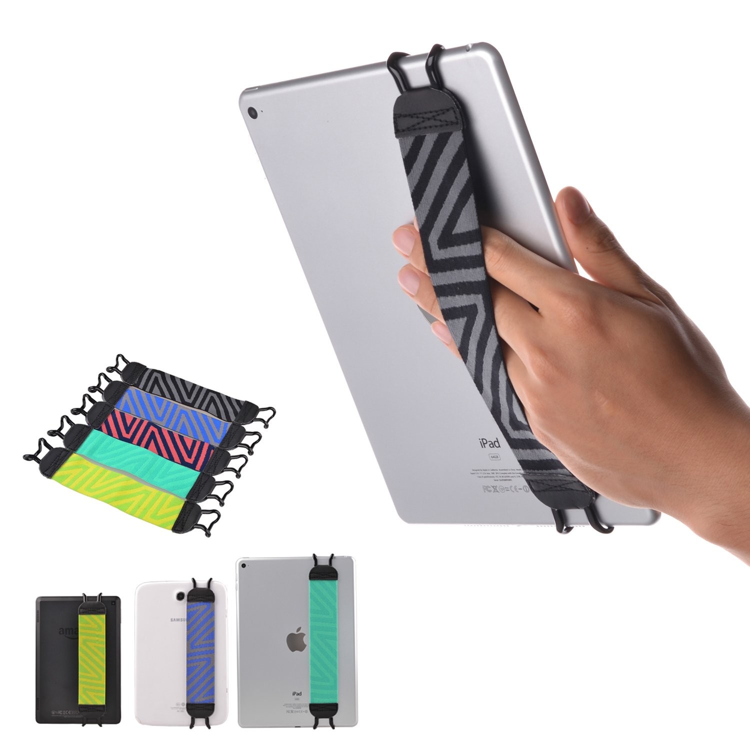 TFY Security Hand-Strap for Tablets Compatible with ONE Piece, Black,Gray