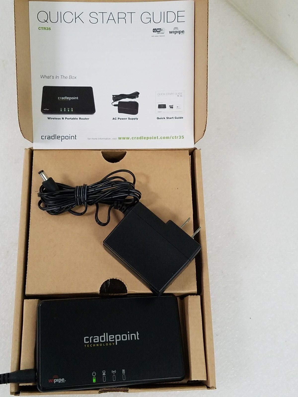 Cradlepoint CTR35 Single Port Wireless N Portable Router