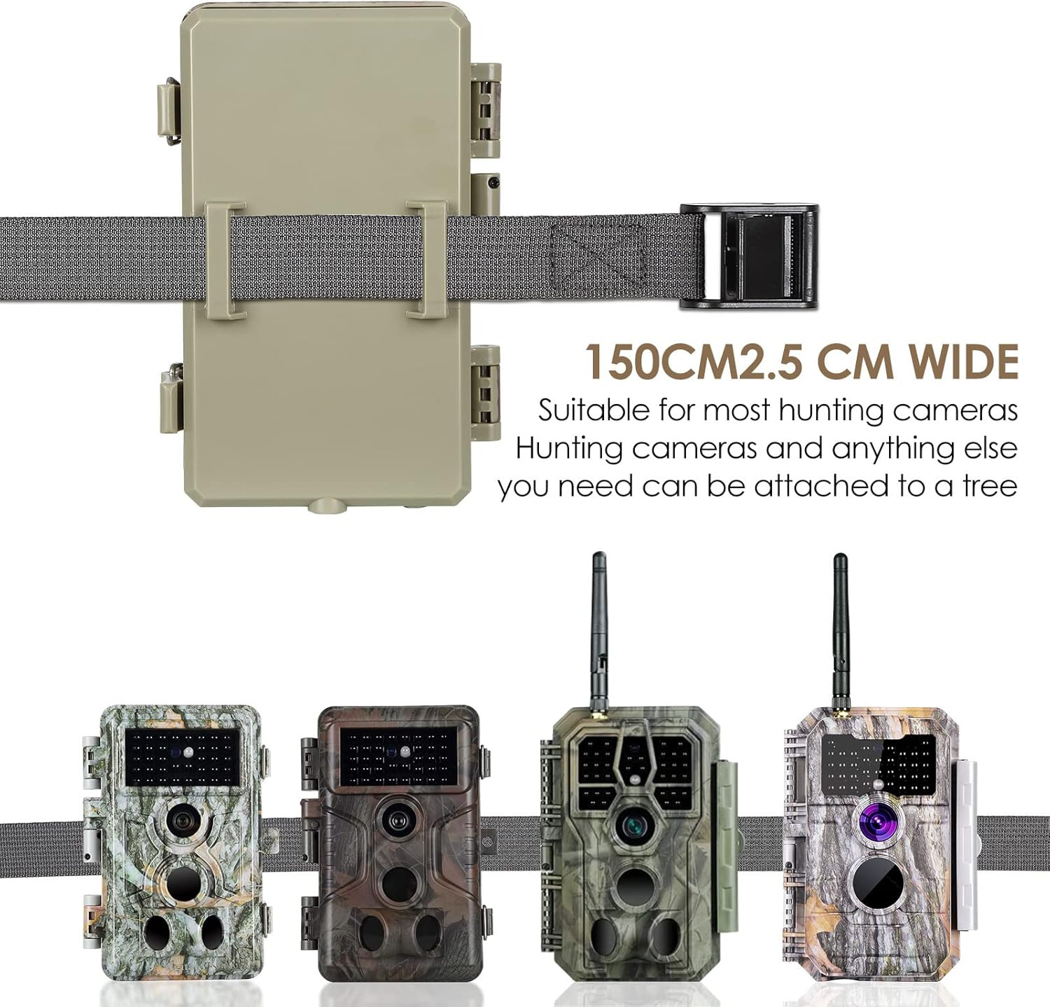 5Pcs Trail Camera Straps Game Camera Tree Mounting Straps Portable UV Resistant