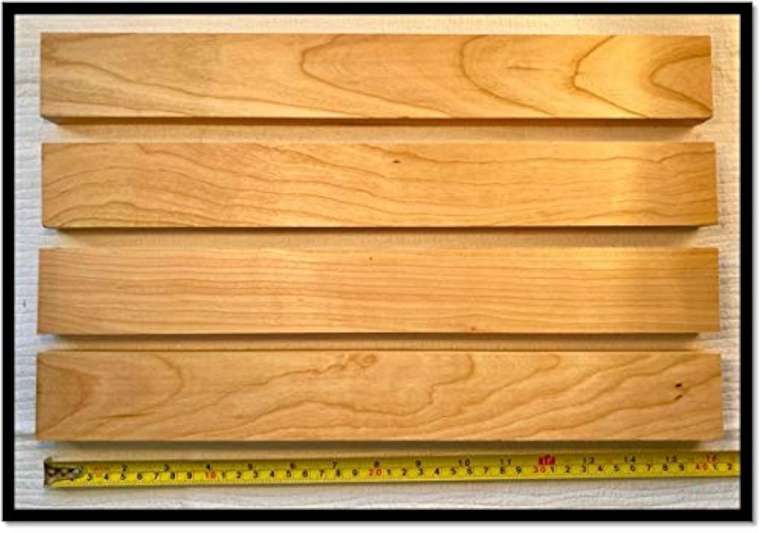 3/4 Inch x 2 Inch x 16 Inch Solid Cherry Lumber Boards as Cutting Board Wood ...