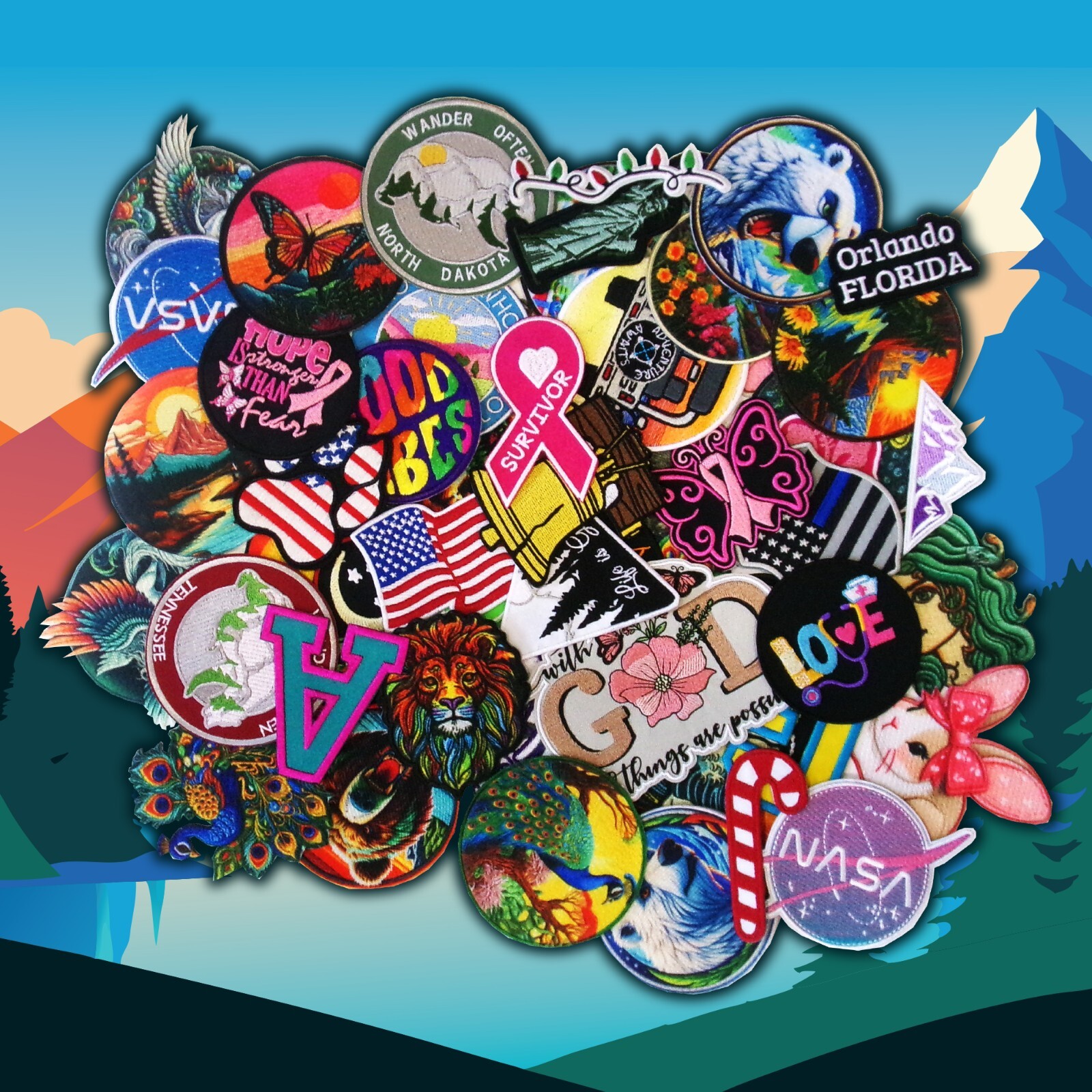 **LOVE IT** Custom Name patch Iron on / Sew on Patch, Fast Shipping