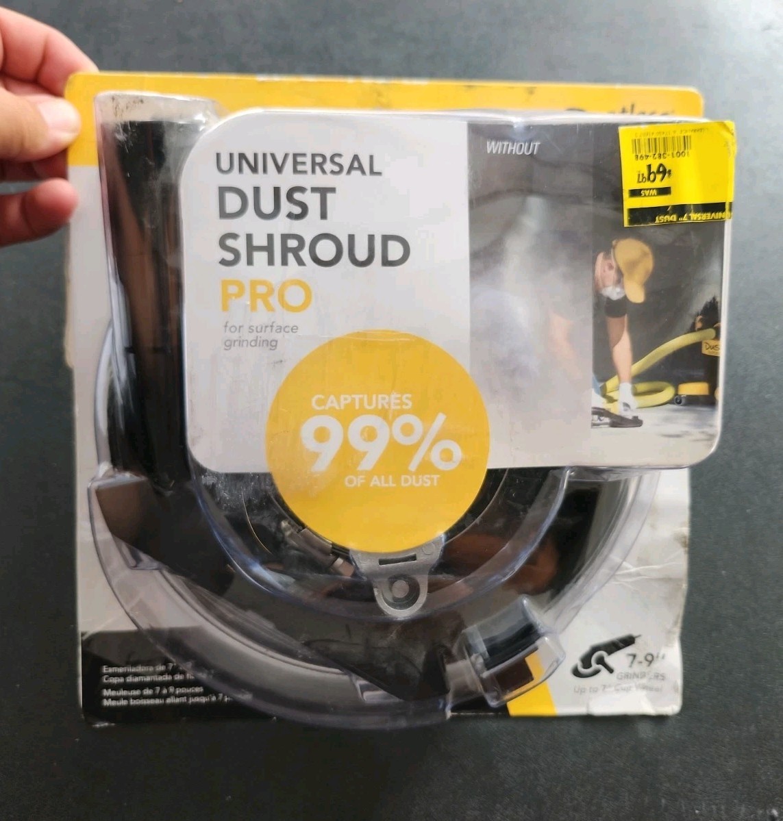 Dustless Technologies 7 in. Universal Dust Shroud Pro for Angle Grinders - D1807
