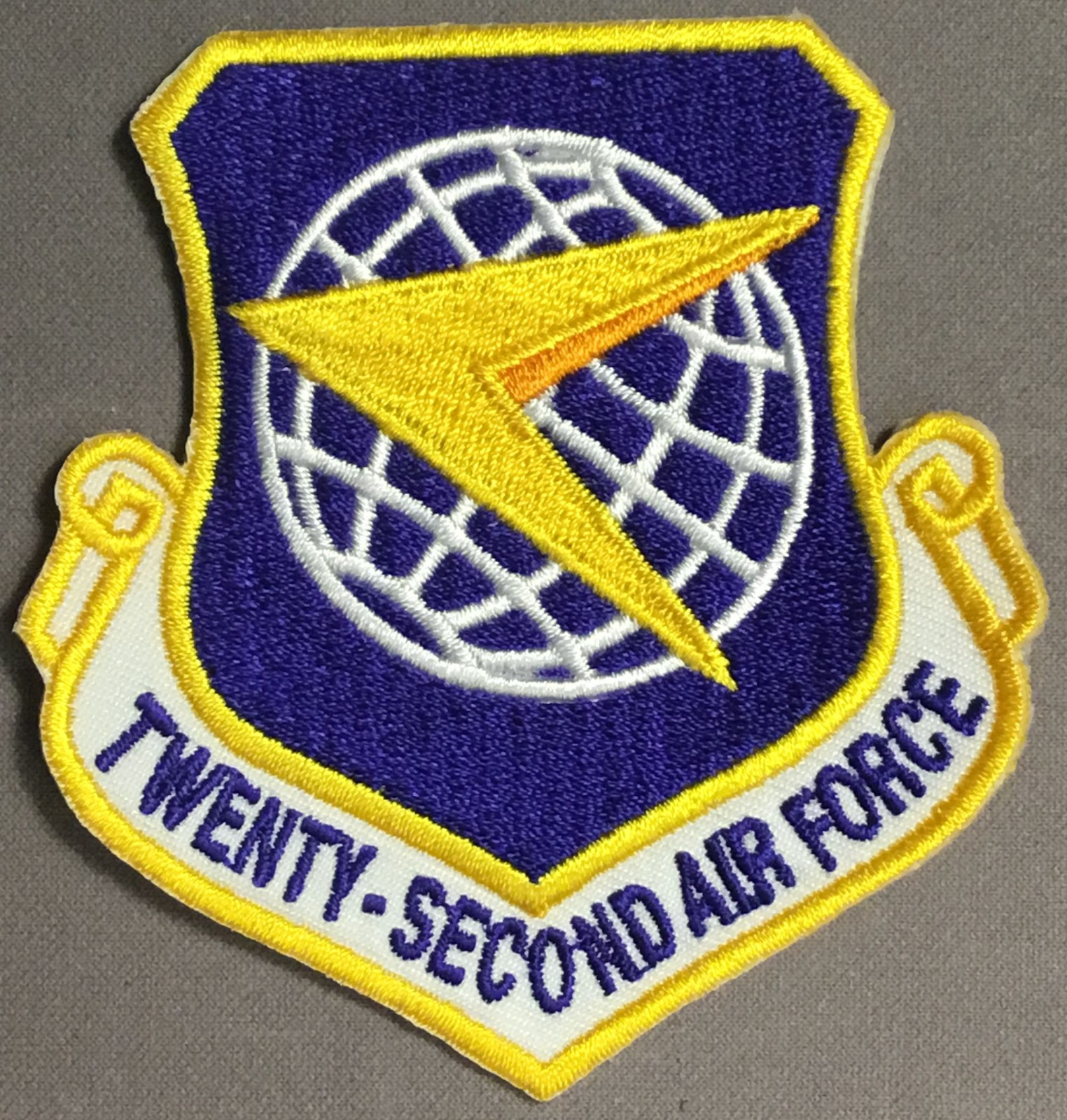 Air Force 22nd Air Force licensed patch