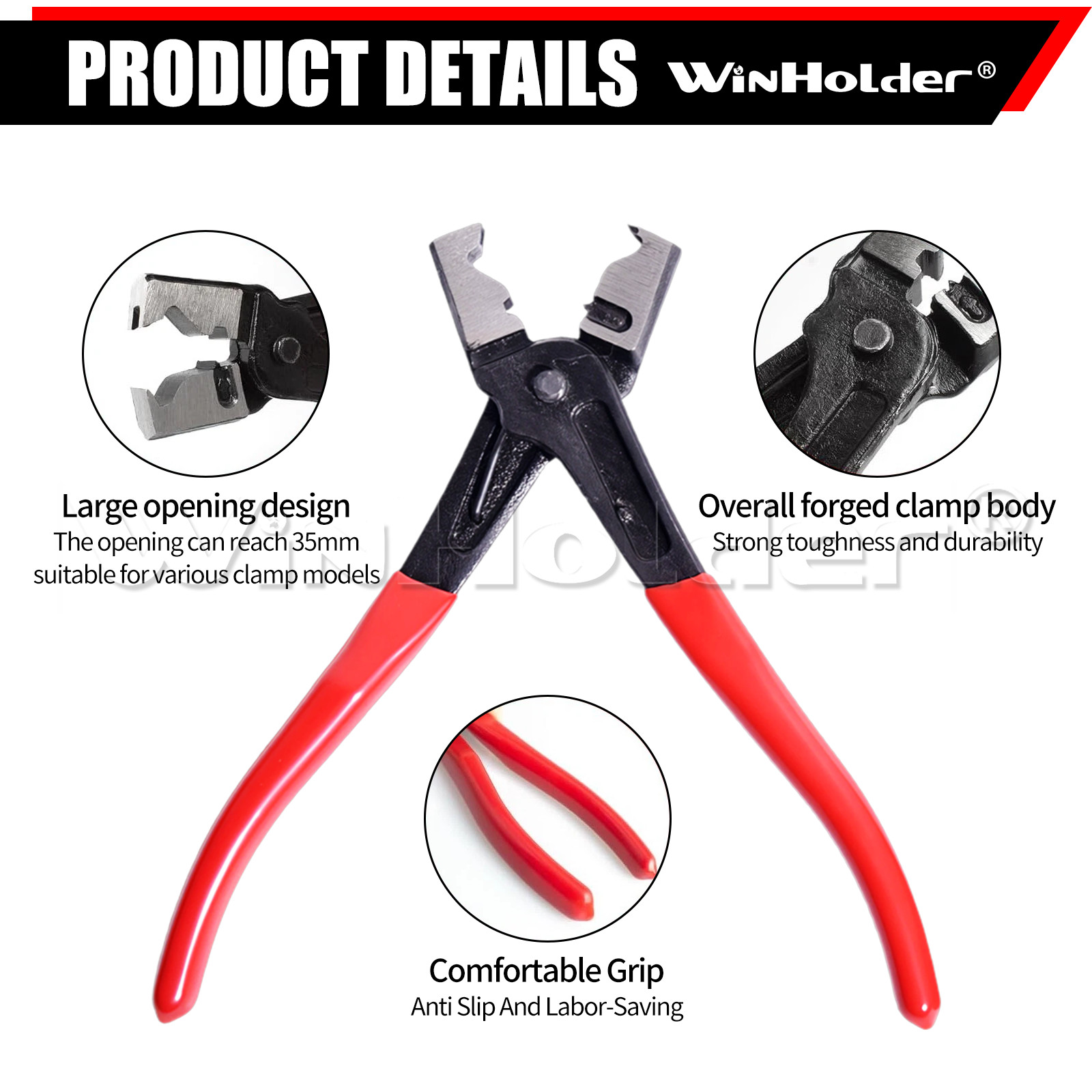 4pc Electrical Disconnect Pliers 60° Automotive Electrical Connector Separator