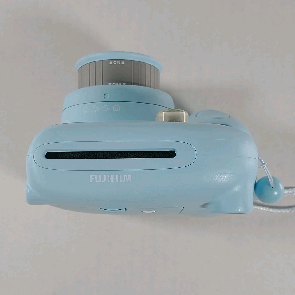 Fujifilm Instax Mini 7+ Instant Camera Blue With Case & Instructions Tested