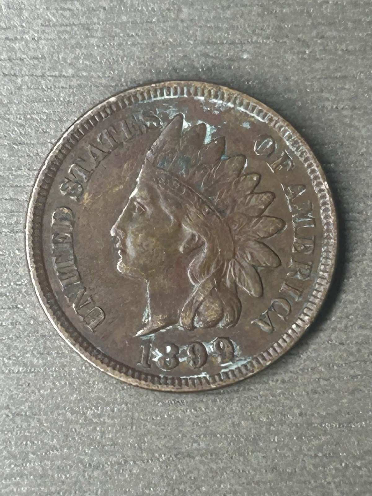 1899 Indian Head Cent Very / Extremely Fine Condition Exact Coin Imaged #E84
