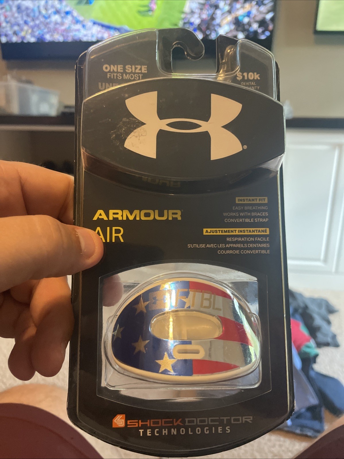 Under Armour Air Mouth Guard One Size Instant Fit Shock Doctor/ New