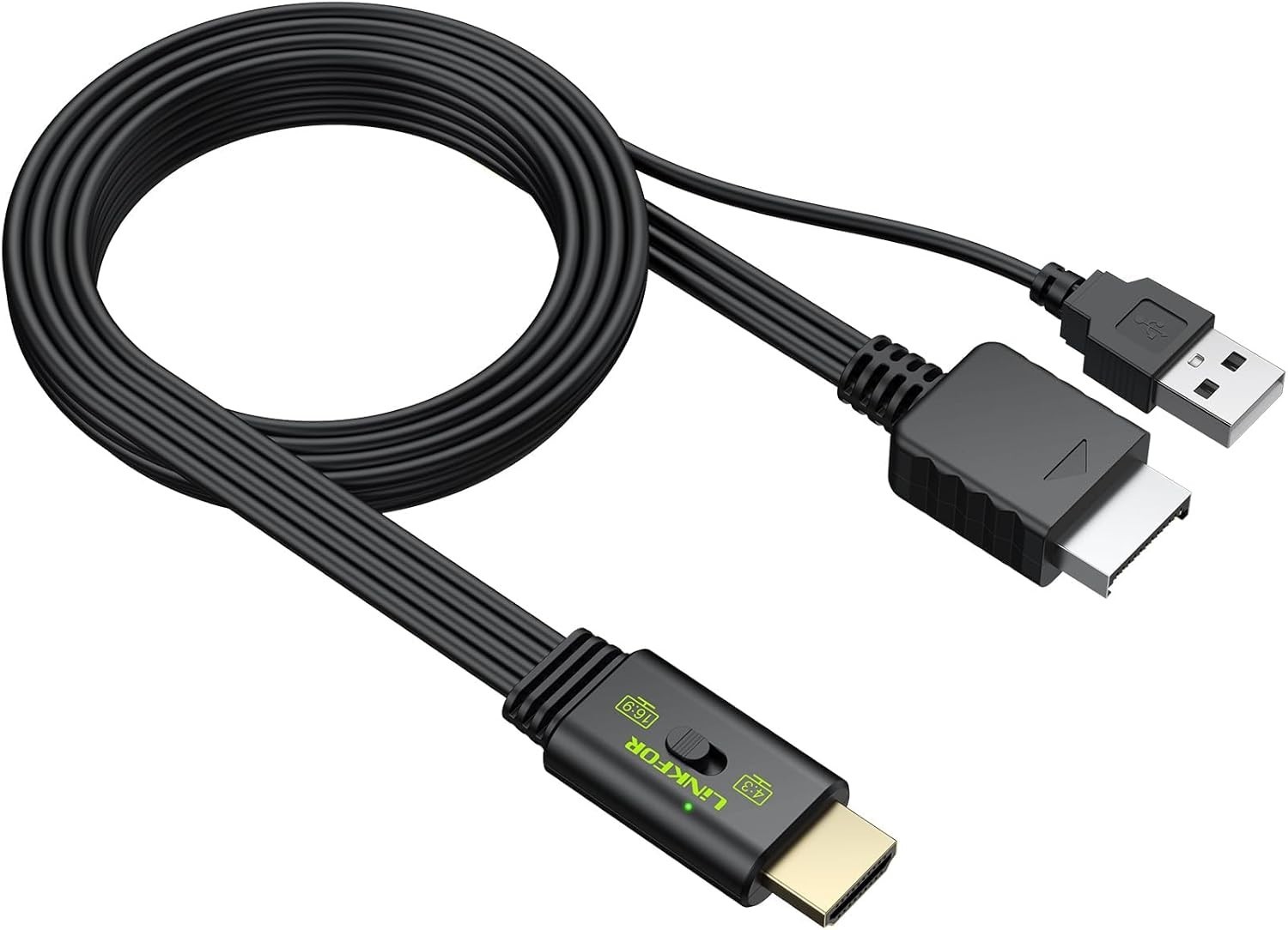 Levelhike Hdmi Cable For Playstation 2 & Playstation 1 Console (Ps2 &