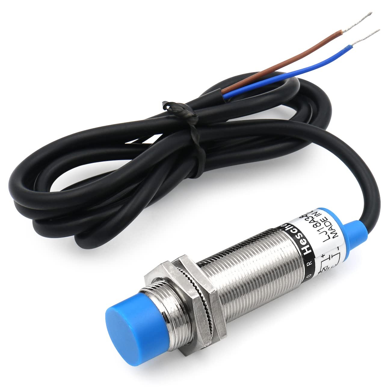 Heschen M18 Inductive Proximity Sensor Switch Non-Shield Type Blue