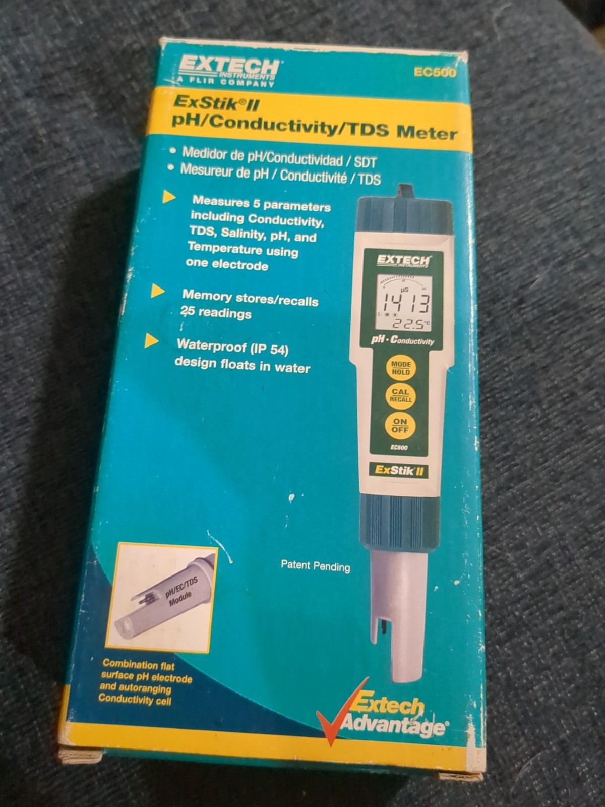 ExStik II Conductivity/TDS/salinity meter In Box