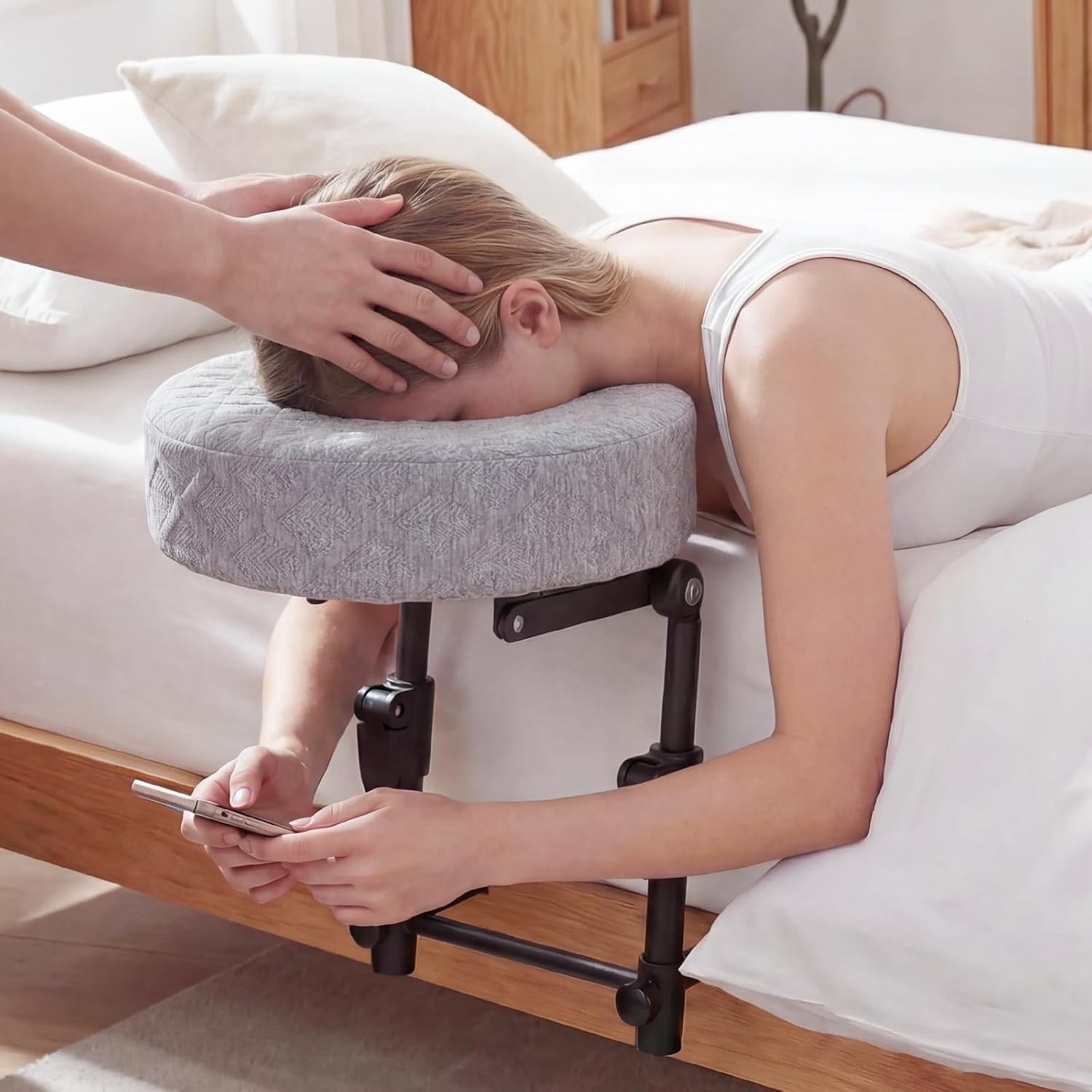 Ergonomic Portable Headrest for Couples - Memory Foam Cradle & Adjustable Design