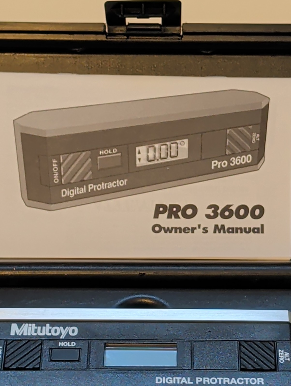 Mitutoyo 950-317 Digital Protractor Pro 360 with Case and Instructions Excellent
