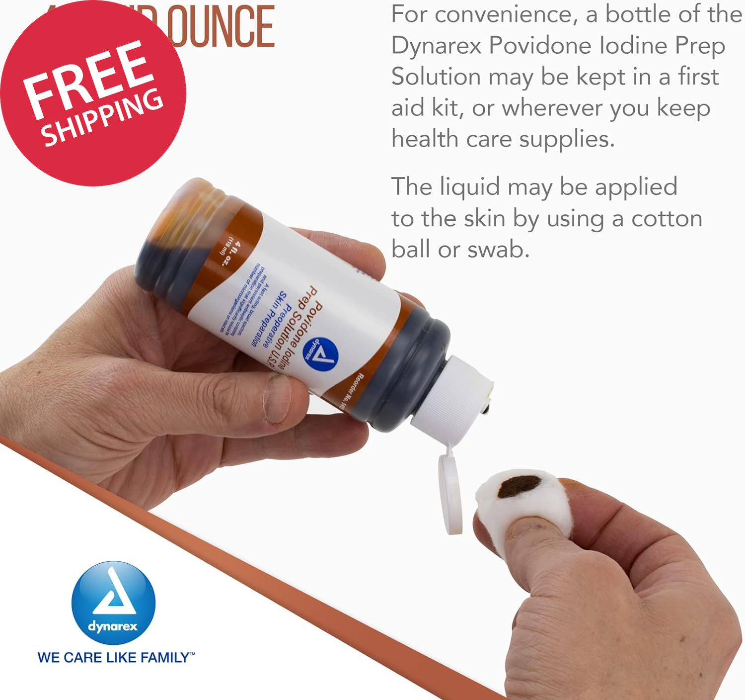 Povidone-Iodine Prep Solution, Antiseptic Solution for Skin and Mucosa, Ideal fo