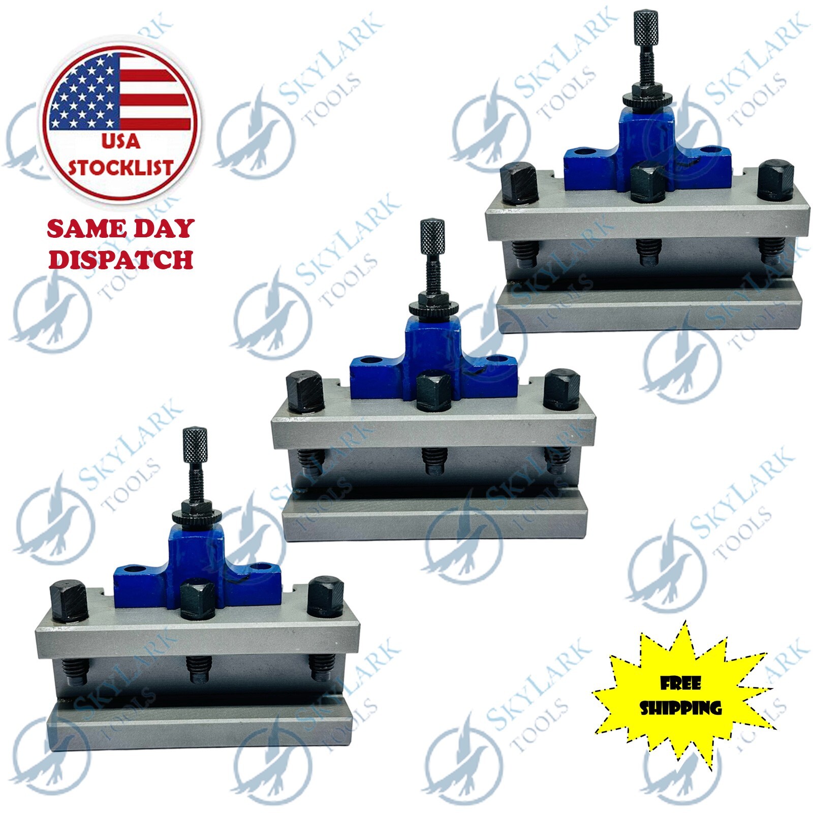 3PC Turning Tool Holder AD2090 for A1 Multifix type Quick Change Lathe Tool Post
