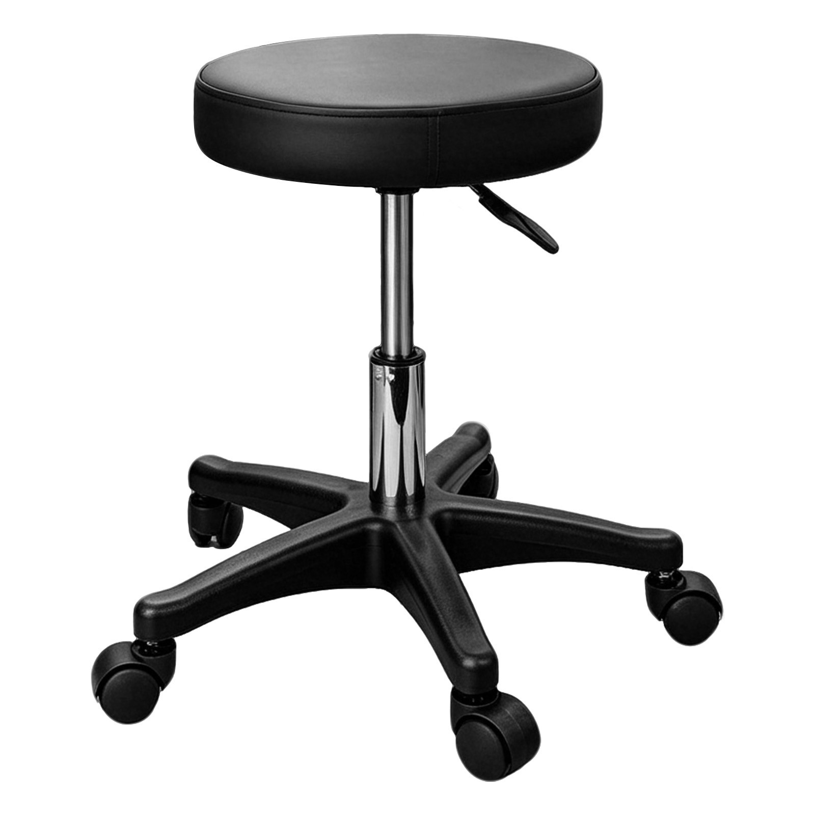 Rolling Stool with Wheels, Height Adjustable 360° Swivel Chair for Salon, Office