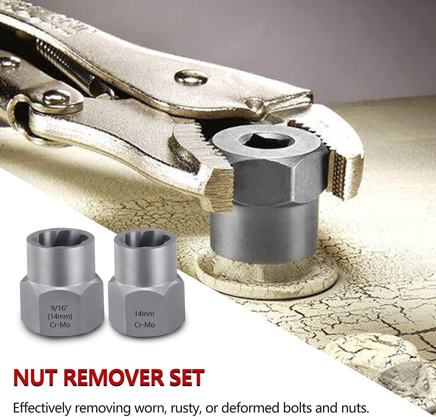 25Pcs Screw Extractor Set Hex Head Multi-Spline Easy Out Bolt Extractor Set NEW