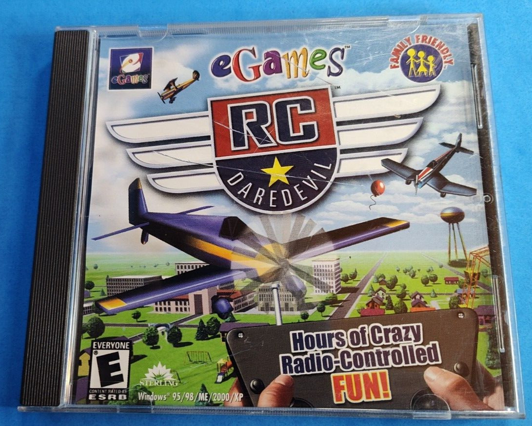 eGames RC * DareDevil (Radio Controlled Planes, Airplane) Vintage Win95/XP Game