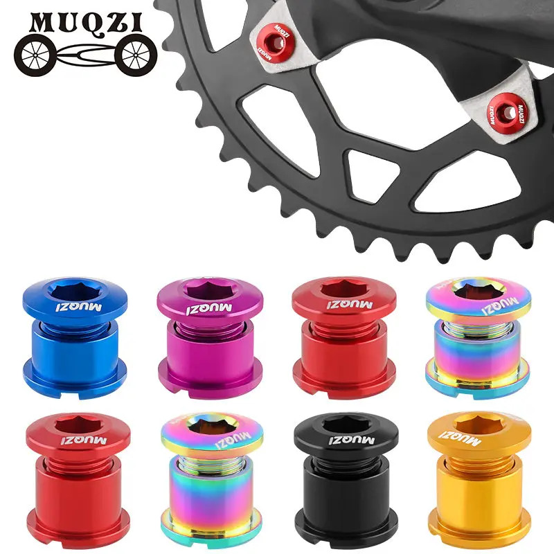 4/5pcs Bike Chainring Bolts MTB Road Crank Single Double Chain Screws