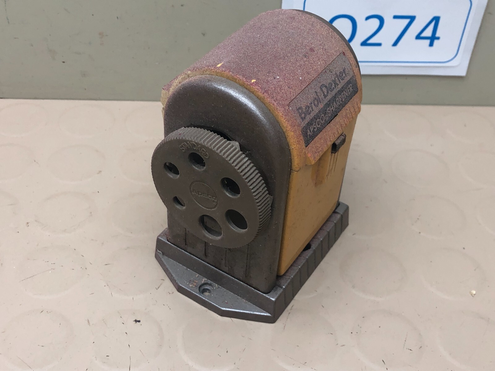 VINTAGE BEROL DEXTER APSCO PENCIL SHARPENER OFFICE ART DECO DECOR WORKING