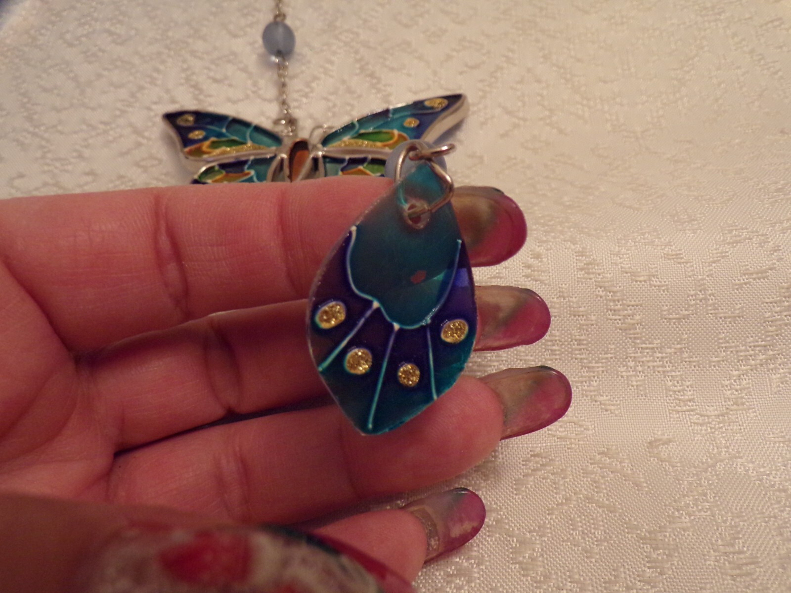 Butterfly Suncatcher Blues & Gold