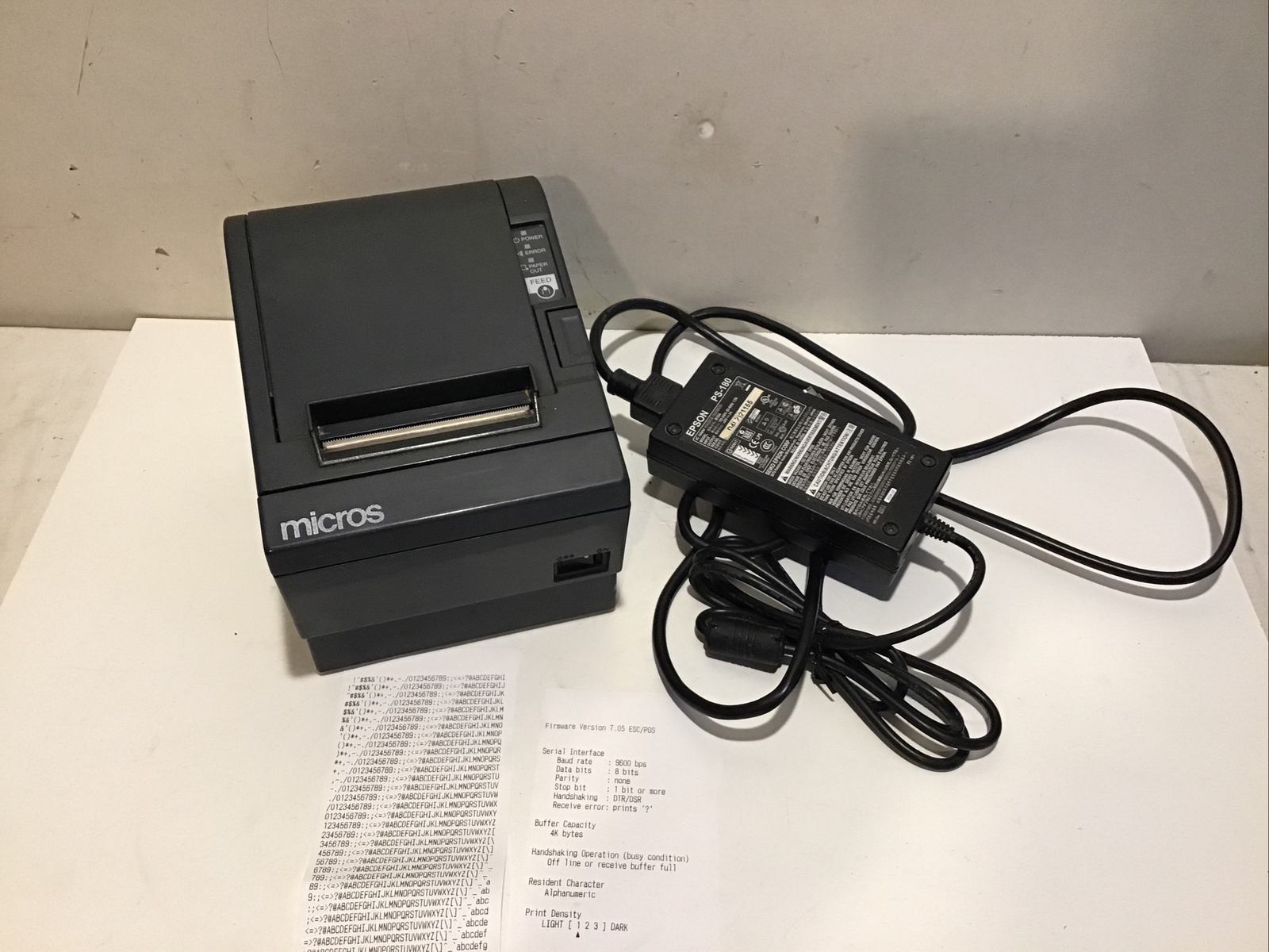 Epson Micros TM-T88III M129C Thermal Receipt Printer Parallel Port - Black