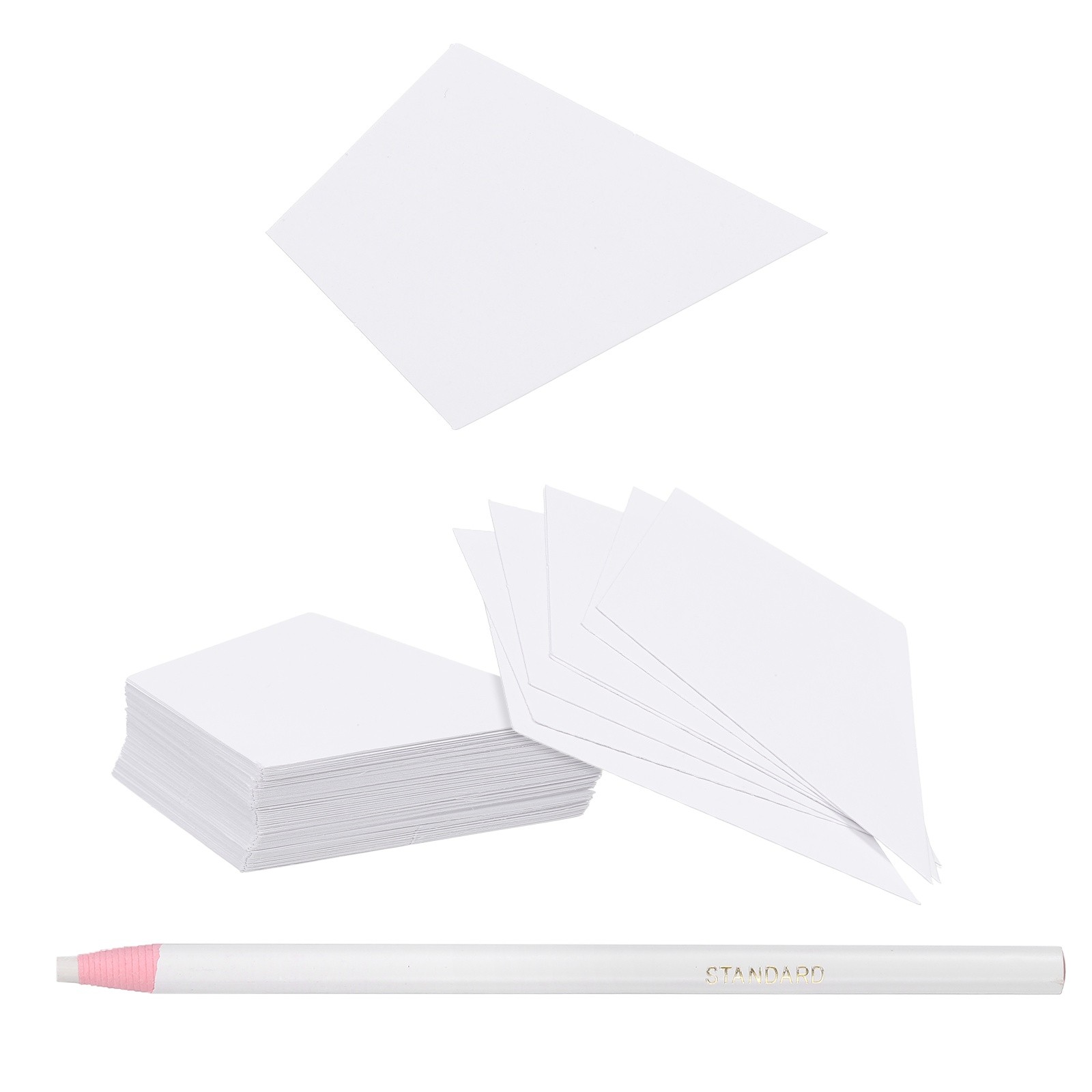 200 Pcs Diamond Shape Piecing Paper for Quilting with Pen (2")