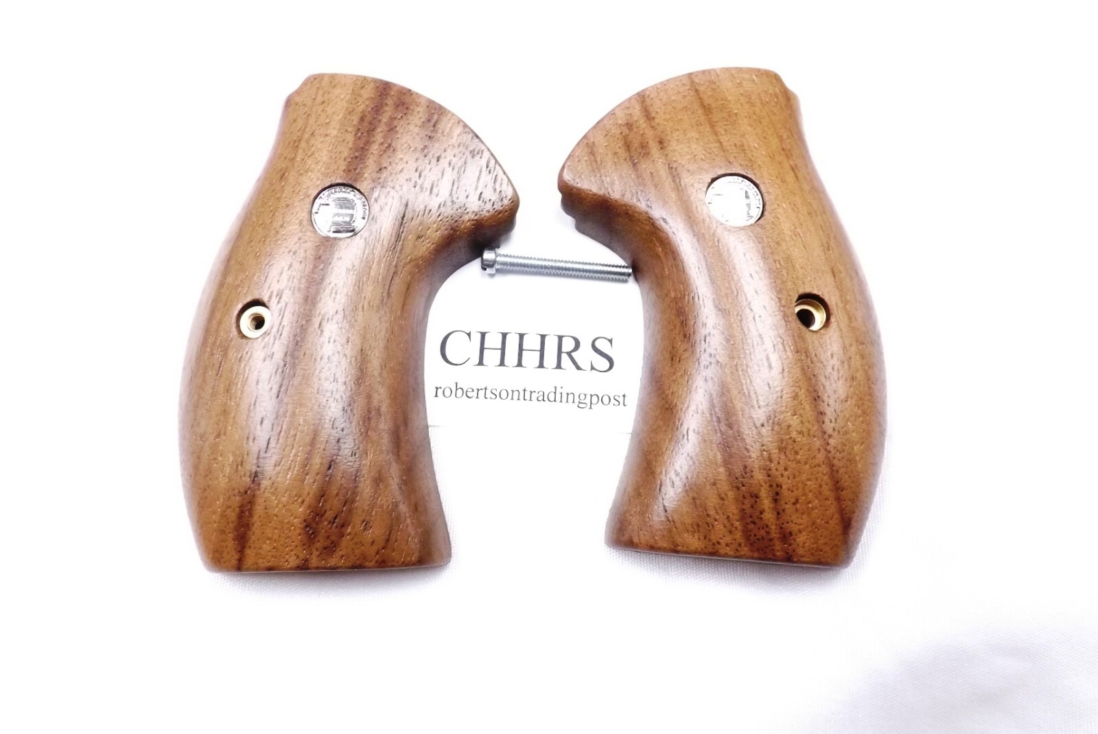 Herretts Walnut Grips fit Charter Revolvers Shooting Ace Medallion Qty Disount