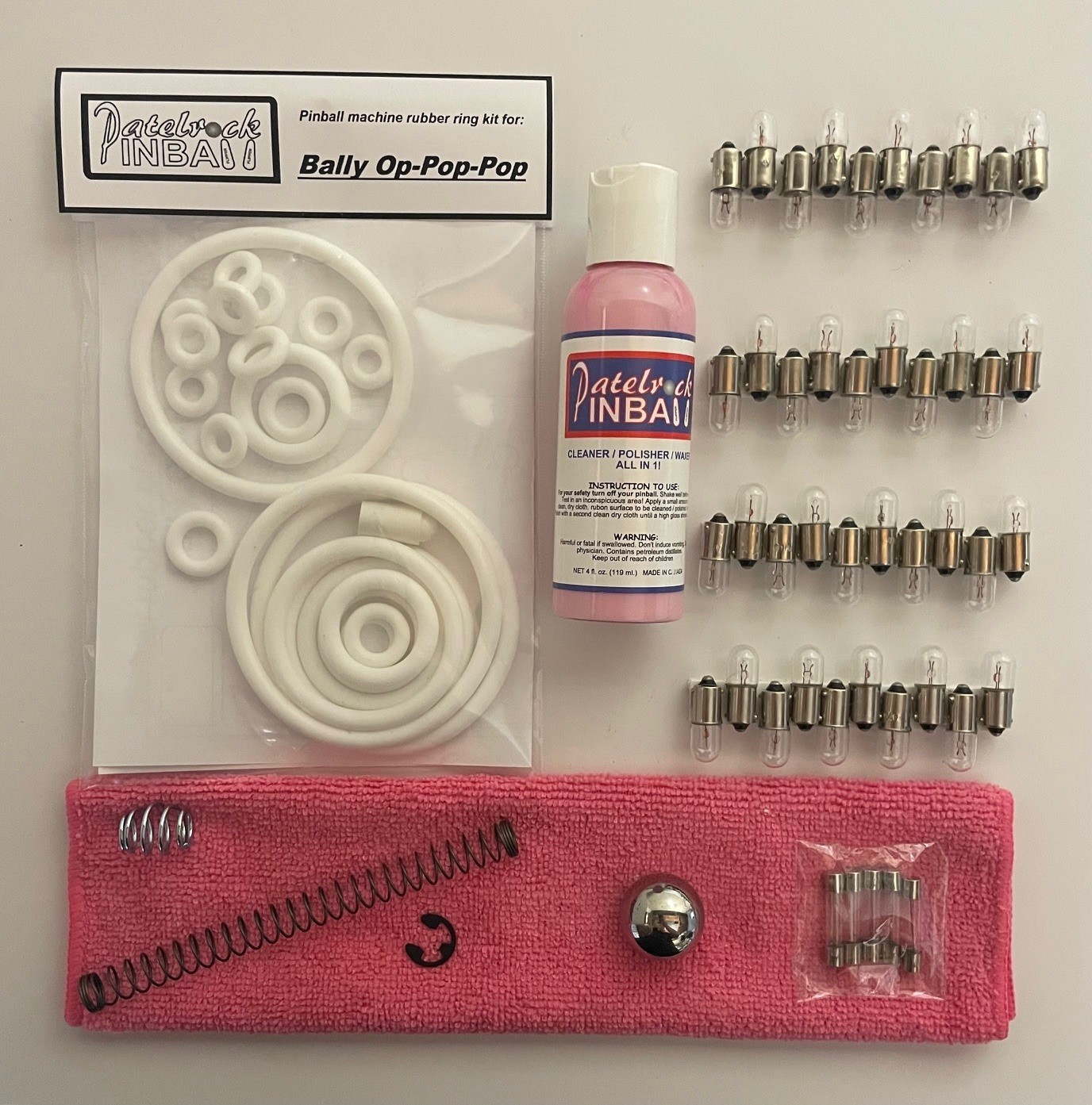 1968 Bally Op-Pop-Pop / Op Pop Pop Pinball Machine Maintenance Tune Up Kit