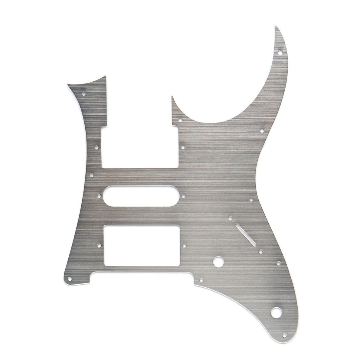 10 Holes Aluminum Alloy HSH Guitar Pickguard For IB Style Electric Guitar Silver