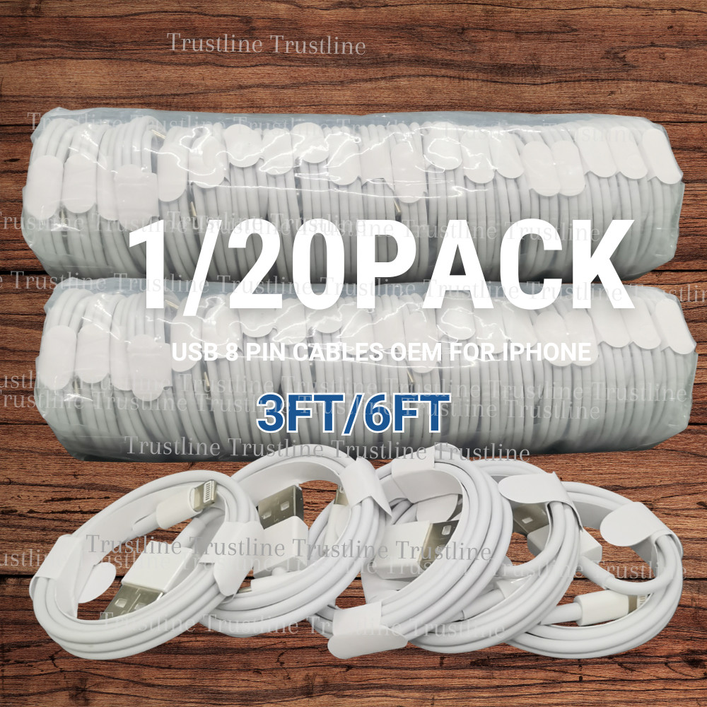1/20X USB Cable For iPhone 14 13 Mini 12 11 8 7 6 XS XR SE Cord Fast Charger Lot