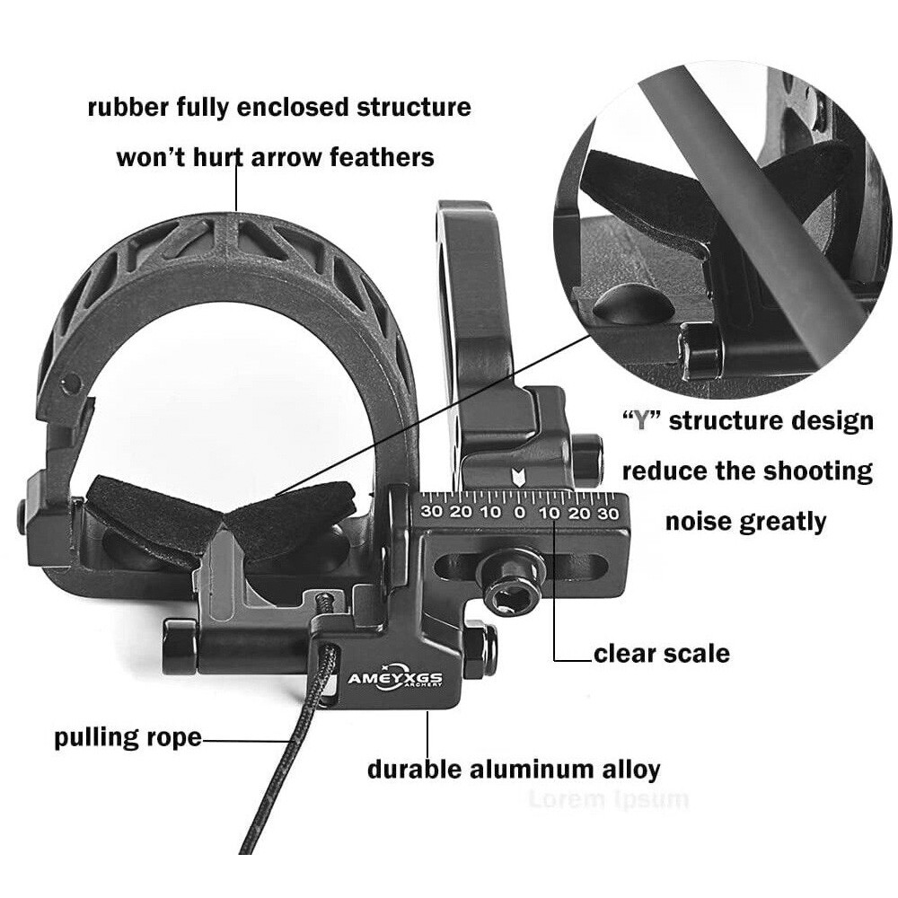 Drop Away Arrow Rest Fall Micro Adjust Archery Compound Bow Hunting Shoot RH LH