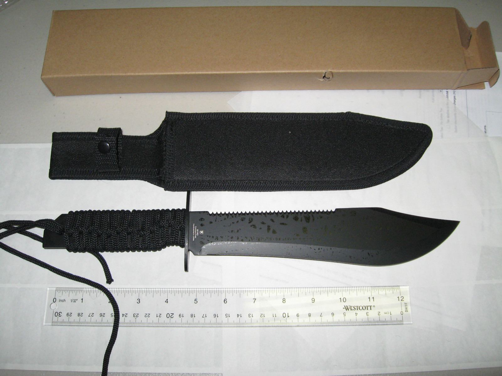 Big Bohica Bowie Knife with Sheath NIB BK1863