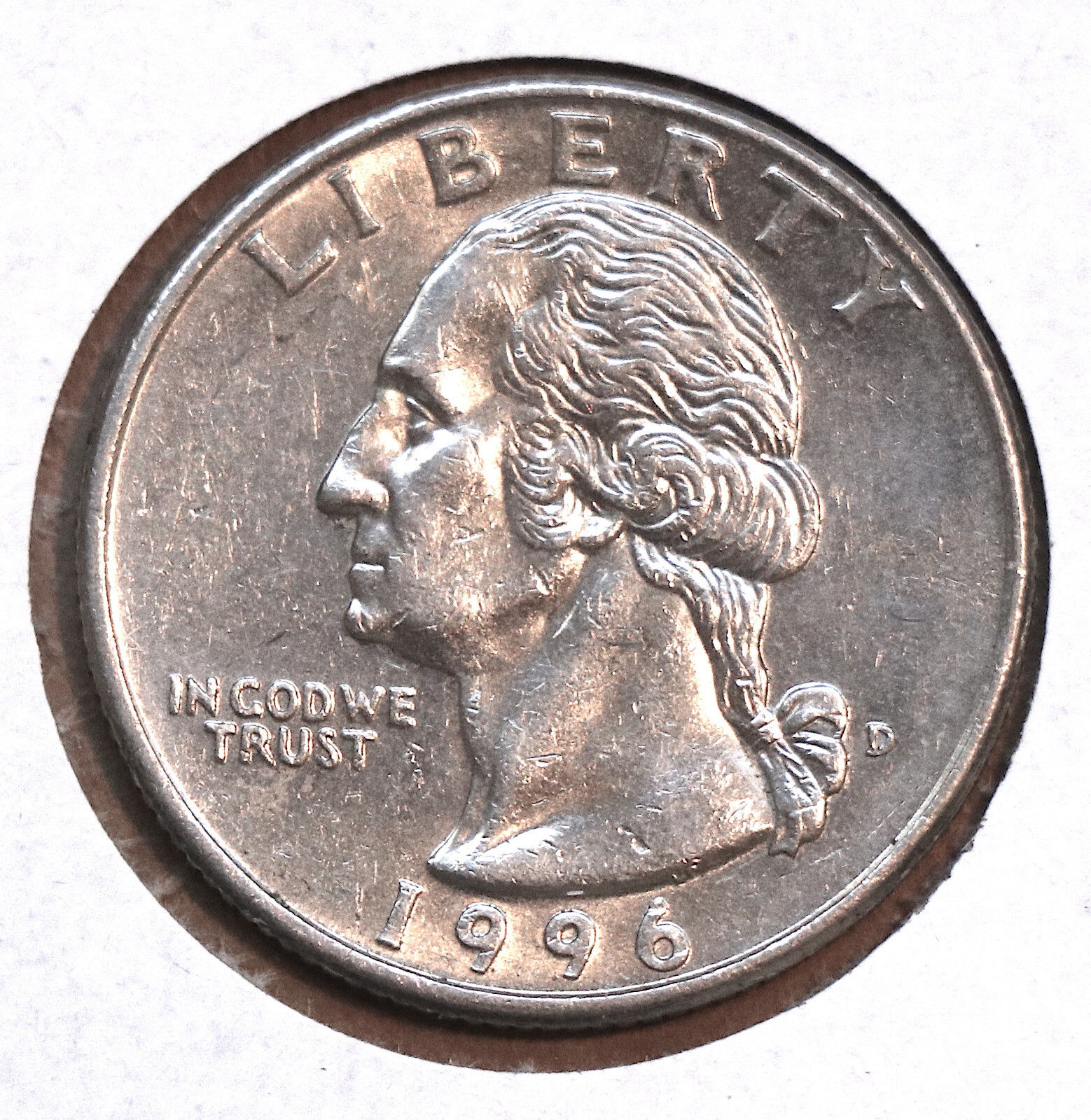 1996 D Washington Quarter circulated