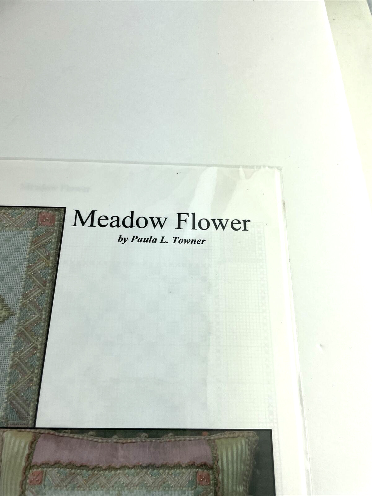 Harbour Light Designs Needlepoint Chart PATTERN Meadow Flower Paula Towner