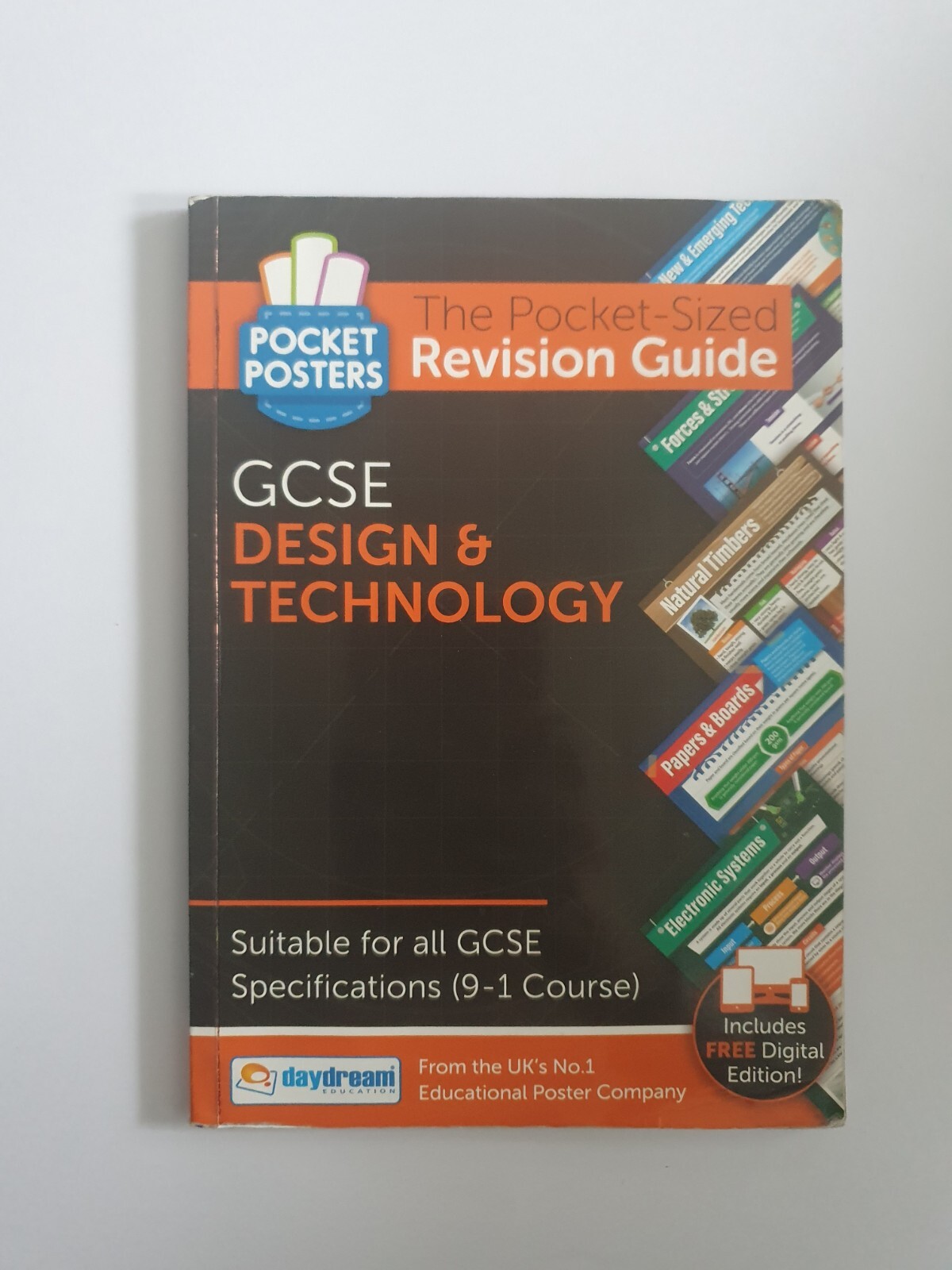 Revision guide for GCSE Design and Technology. Pocket poster