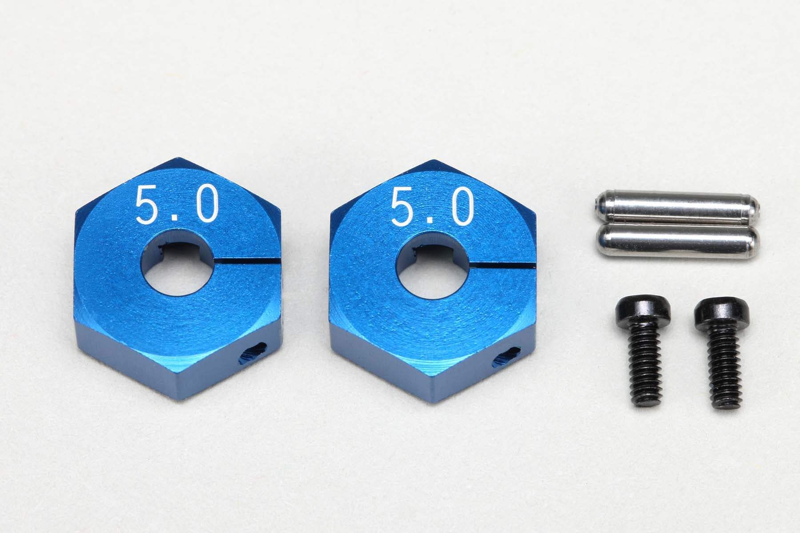 Yokomo Clamping Wheel Hub (Blue) (5.0mm) [Y2-011CBL5]