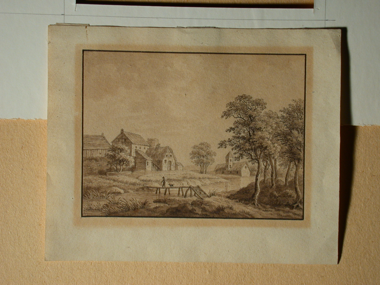 Village landscape Anonymous around 1780-1800