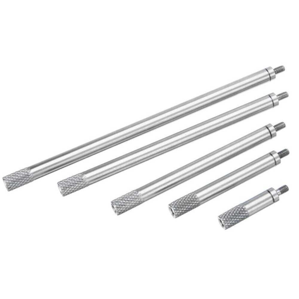5pcs HSS Dial Digital Indicator Extension Stem Rod M2.5 20 40 60 80 100mm Kit
