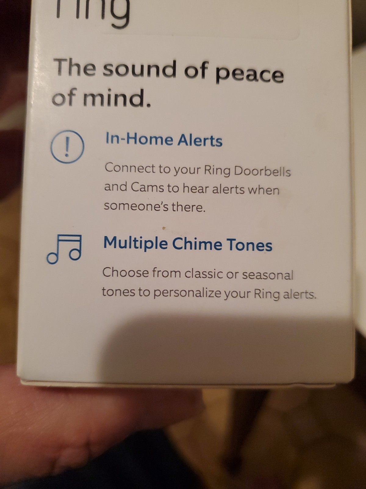 Ring Chime Plug in Chime for Ring Devices White