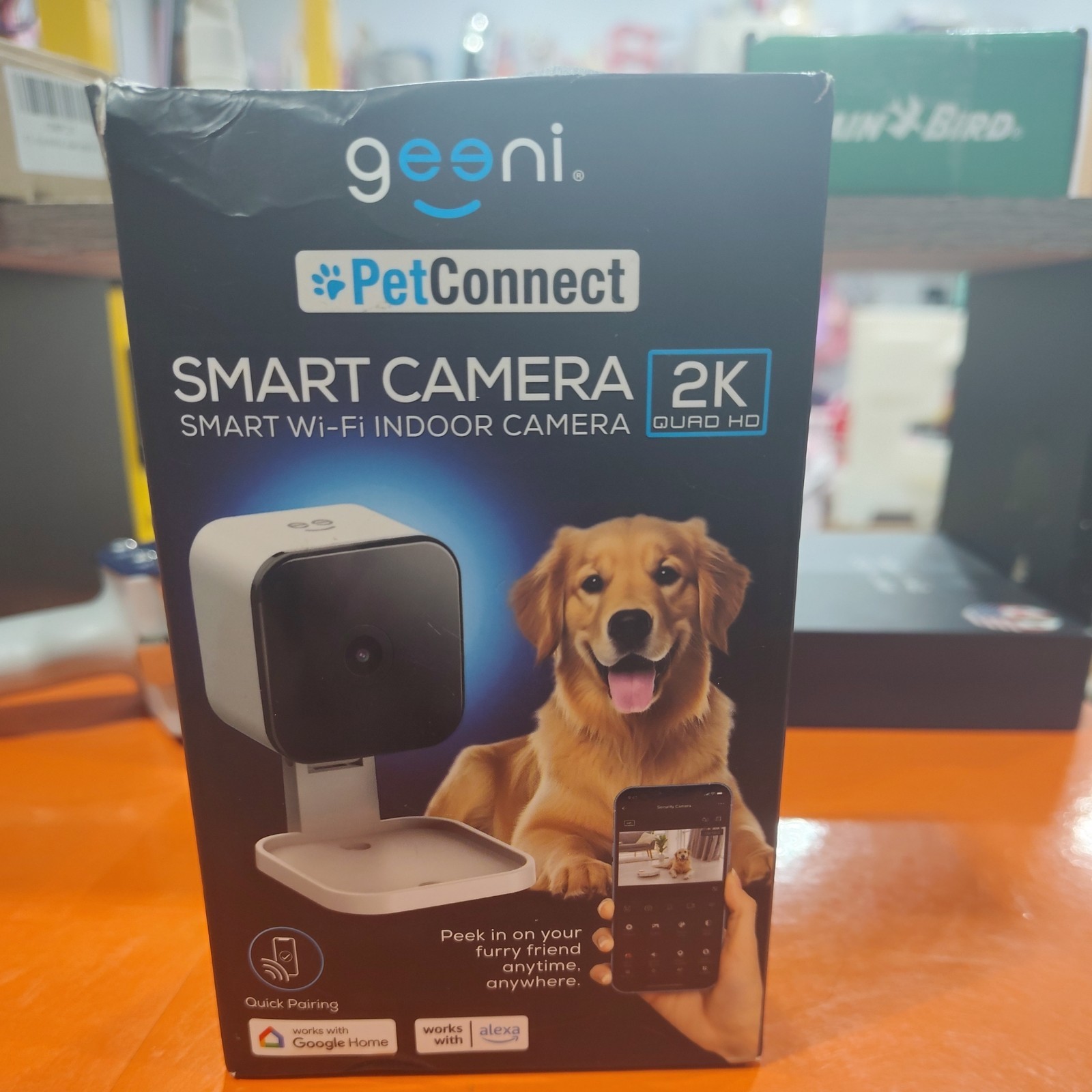 Geeni Smart Indoor Pet Camera 2K Quad 4 HD Resolution with Voice Control