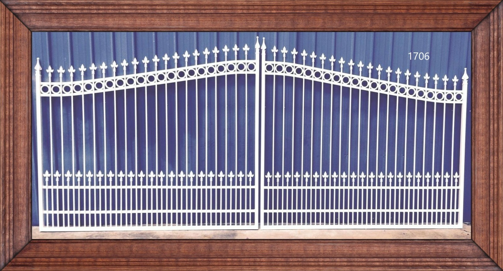 On Sale! #1706 Wrought Iron Style Steel Metal Driveway Gate 16' Safety Security