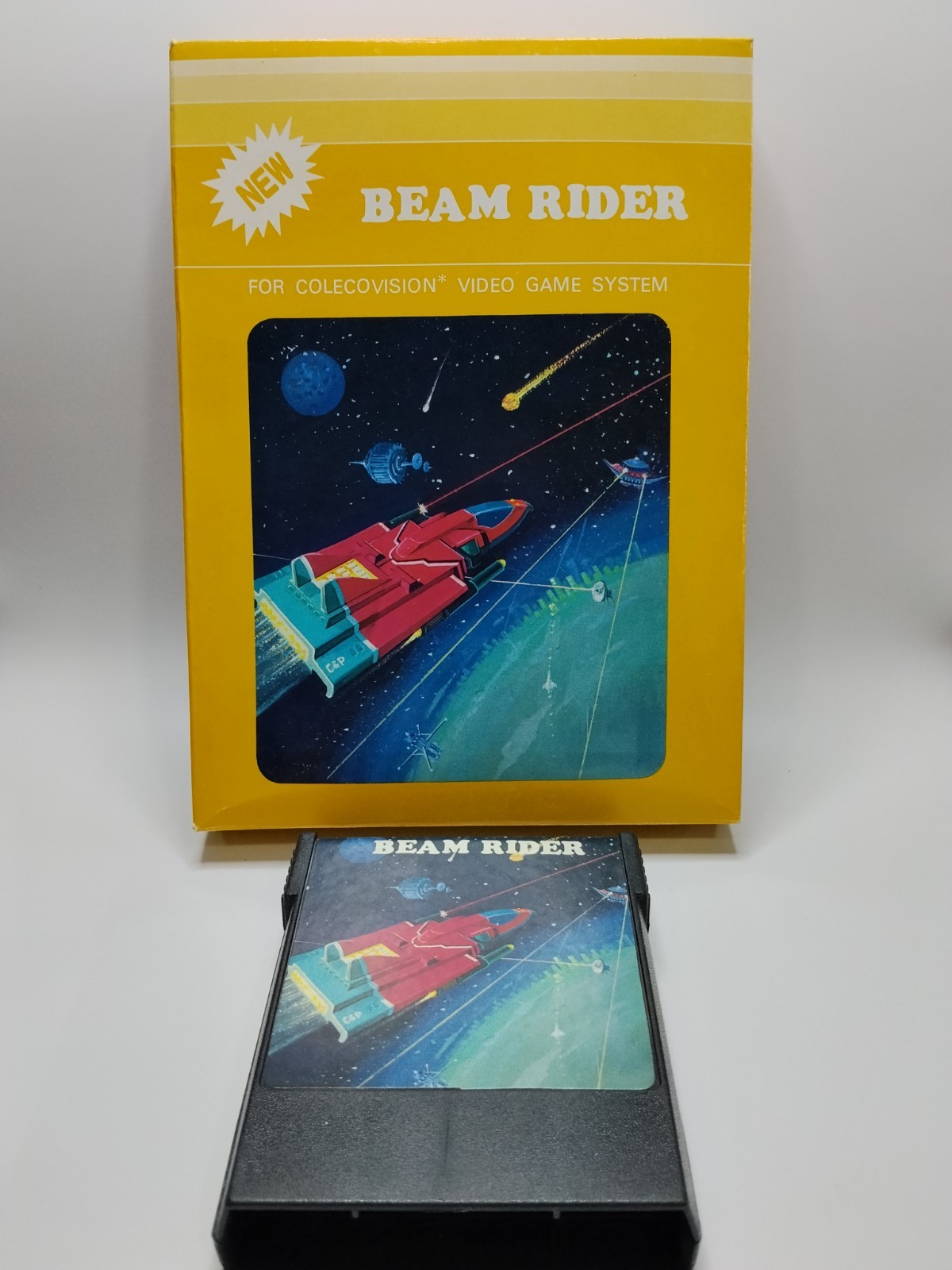Beam Rider for COLECO VISION TAIWAN COOPER BOX NEW RARE!