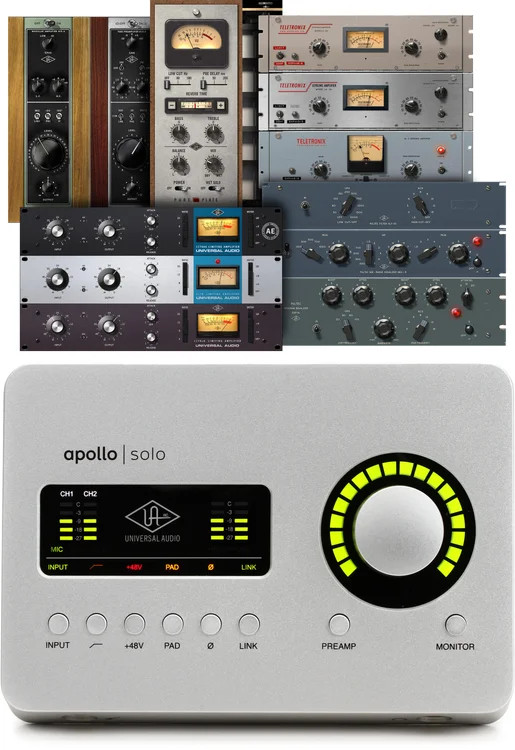 Universal Audio Apollo Solo Heritage Edition USB-C Audio Interface with UAD DSP