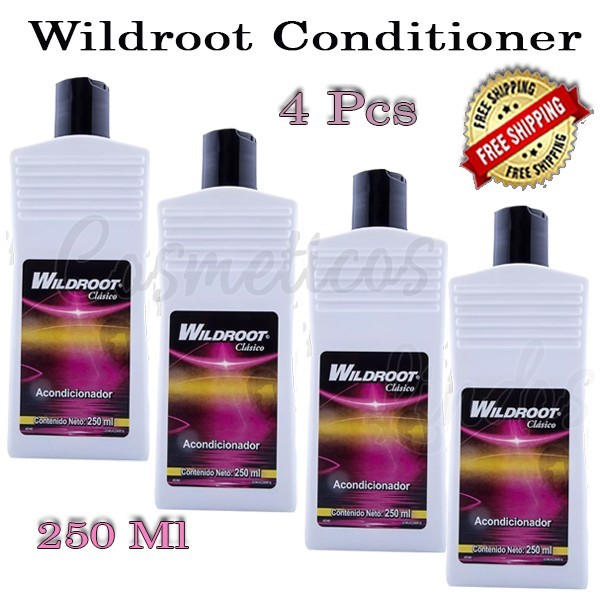WILDROOT CLASICO ACONDICIONADOR  HAIR GROOM CONDITIONER 8.45 oz / 250 mL 4 Pcs