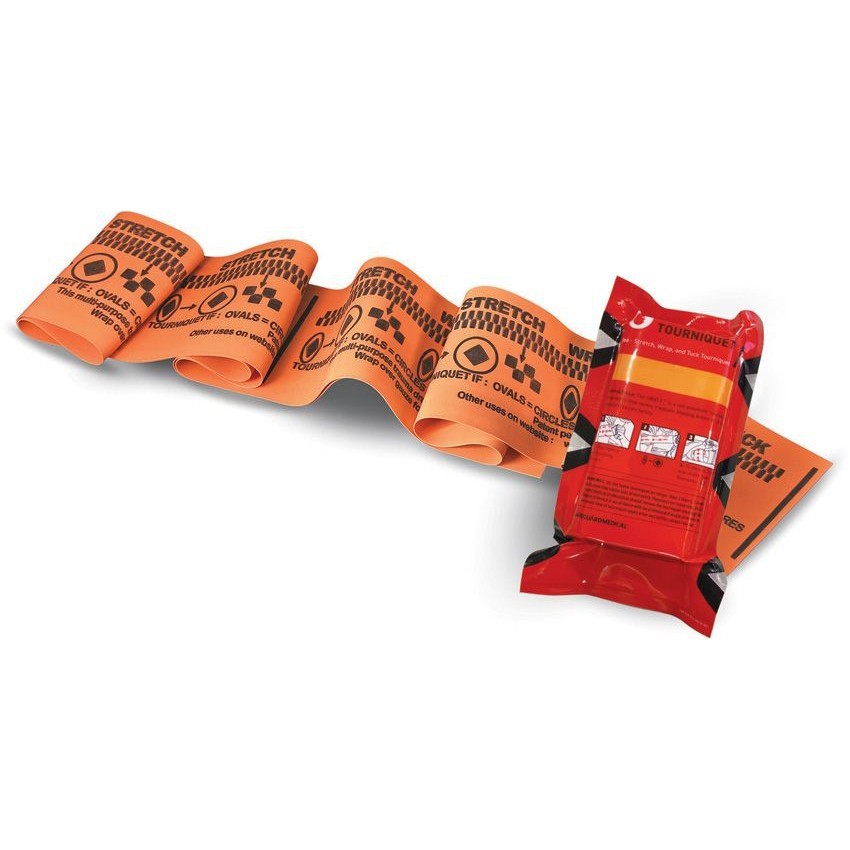 SWAT-T SWAT Tourniquet - Rescue Orange Military Multi Use Tourniquet Latex Free