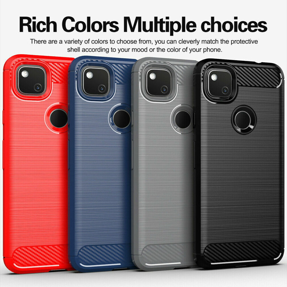 Shockproof Slim Fiber Carbon Soft Hot Case Cover For Google Pixel 4/3A XL 3A