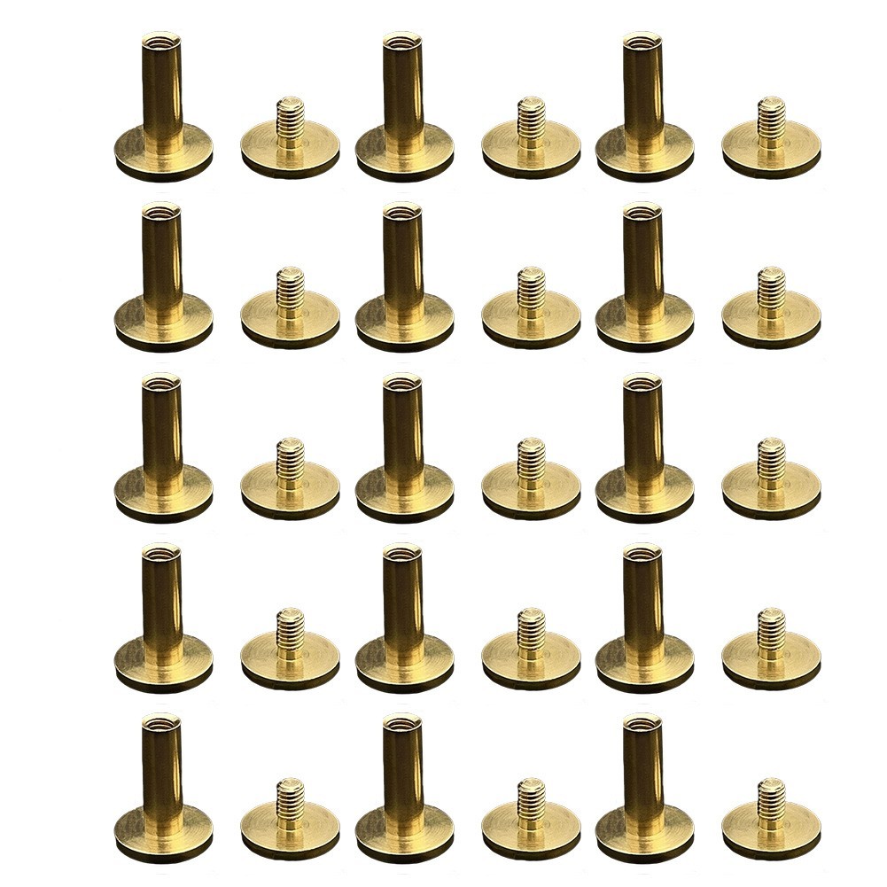 15 Pack Brass Screws Heavy Duty For wear Resistant Fasteners for Crafting Use