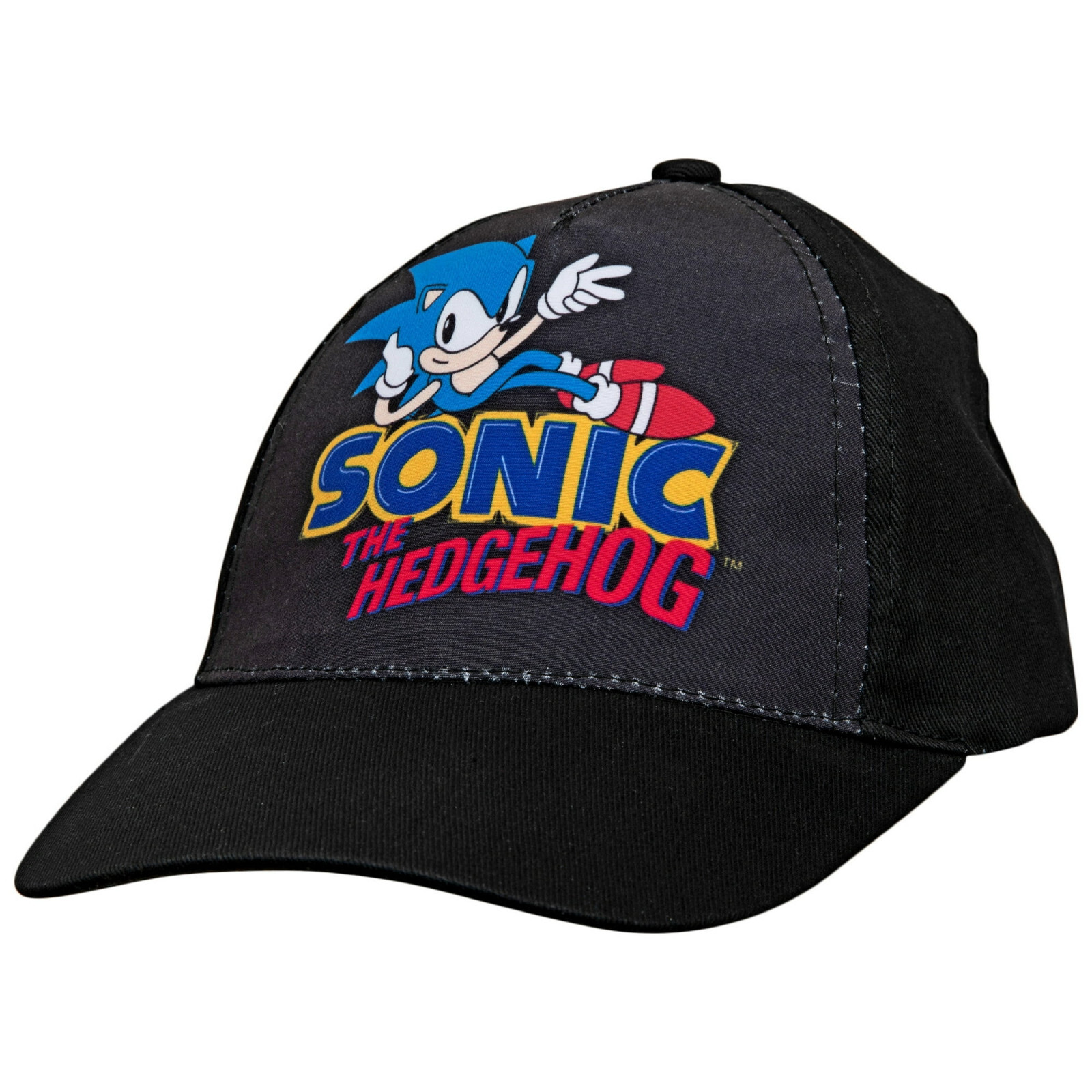 Baseball Cap - Sonic the Hedgehog - Classic Sit Black Adjustable Snapback Boys