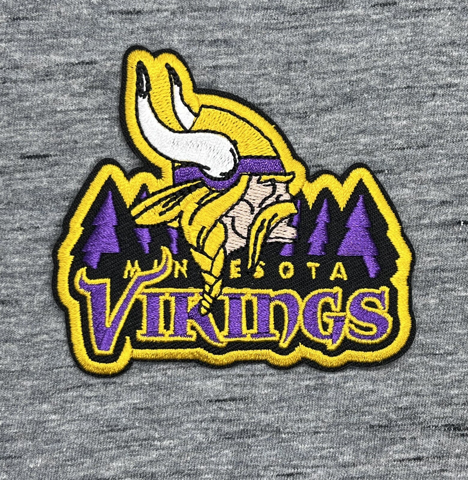MINNESOTA VIKINGS EMBROIDERED IRON ON PATCH 3.00” X 3.50” FREE SHIPPING