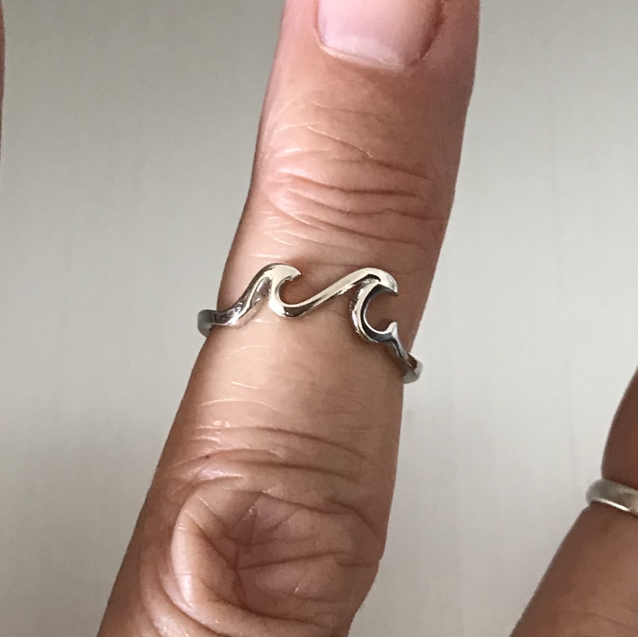 Sterling Silver Little Waves Toe Ring, Silver Ring, Wave Ring, Ocean Rings